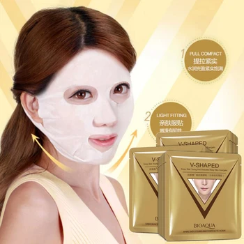 

BIOAQUA V shaped face mask sticking ear type lifting firming moisturizing skin mask Face-lifting skin care products