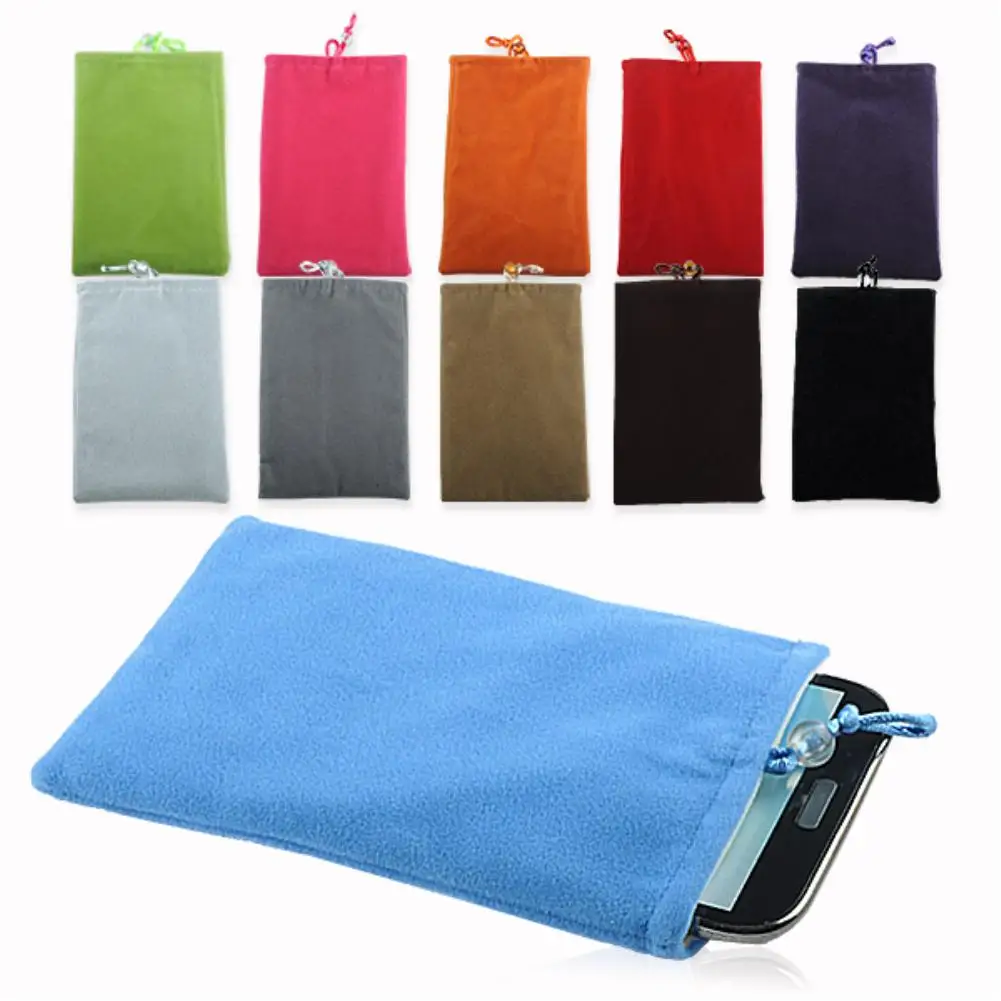Универсальная фланелевая Мягкая тканевая сумка для iphone для samsung телефона MP3 Mp4 мобильного телефона Портативная сумка для huawei для Xiaomi LG