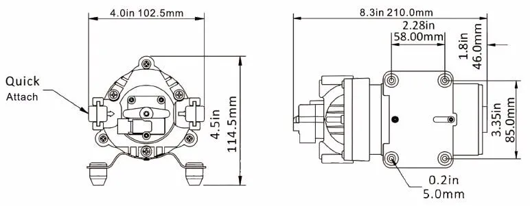 Детали лодки морской водяной насос SEAFLO 80PSI 5,5 LPM насосы RV 12 v для Caravane Camping-car Remorque