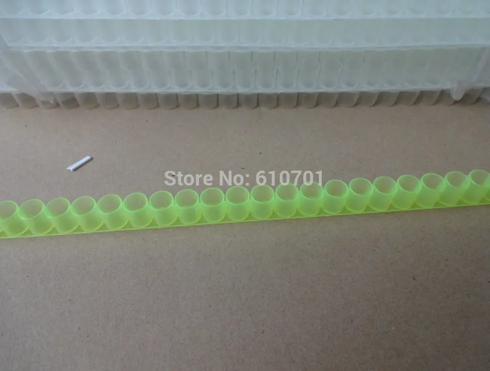 

10pcs Green Queen Bee Cell Bar Strip Set Base for Beekeeping With Queen Cell Cups 33 Hole Plastic Cups