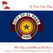 Free shipping El Paso The U.S. City Flag 30*45cm Car Flag 90*150cm 60*90cm Flag 3ft*5ft Hanging Flag For Home decoration el paso way
