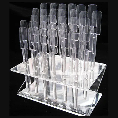 32 Tips Pop Sticks Nail Art Display Stand Practice Tool UV Gel Acrylic Tips Rack