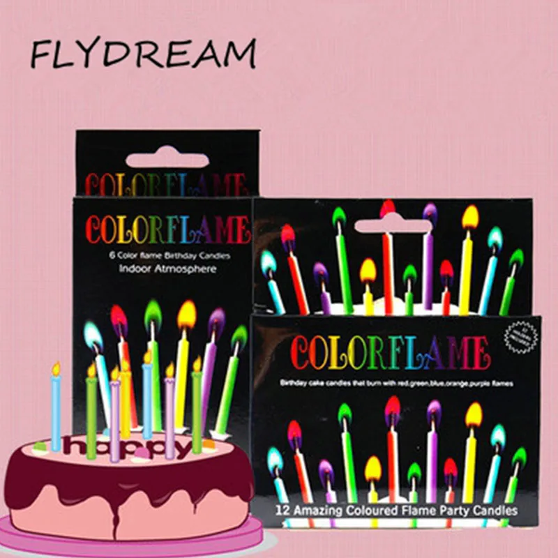 

FLYDREAM 1 Set Candle Safe Flames Kid/Adult Birthday Candles Cake Cupcake Topper Cake Candle Party Decoration Supplies