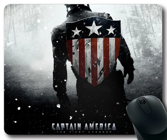 captain america rectangular mouse pad movies customized mousepad in