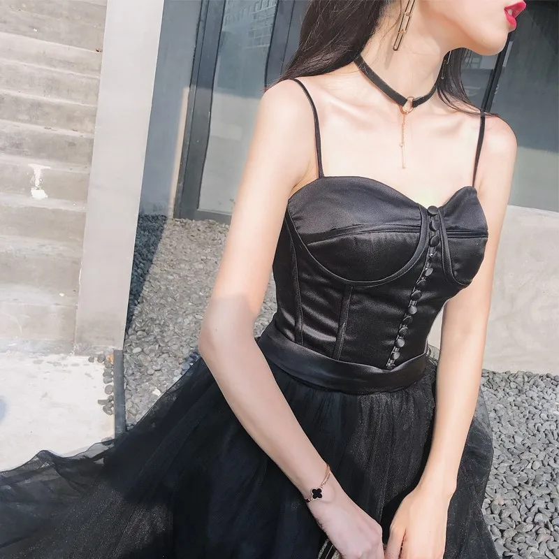 Сексуальные вечерние платья с открытой спиной, длинное вечернее платье, черные вечерние официальные платья лиф сердечком, Платья для особых случаев ES2470