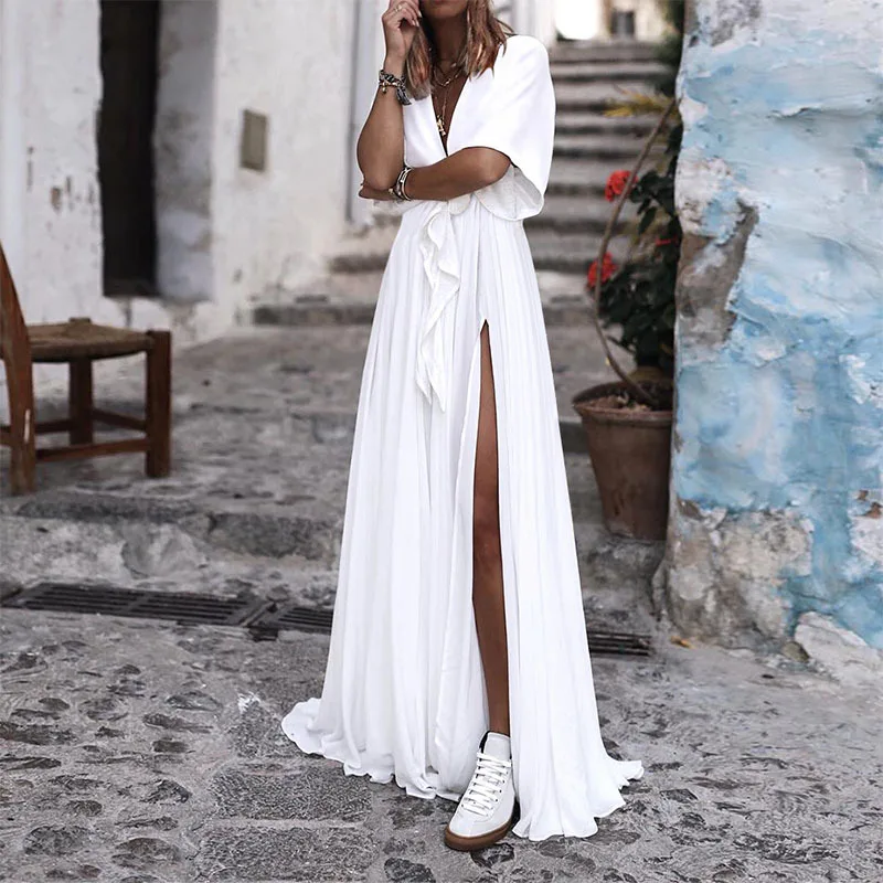 white beach dresses for women