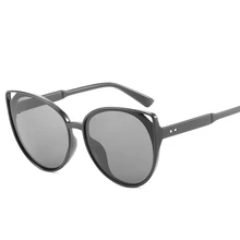 Gafas de sol redondas de ojo de gato Vintage de marca para hombre y mujer montura lentes de espejo gafas de sol para mujer retro hombre retro de sol