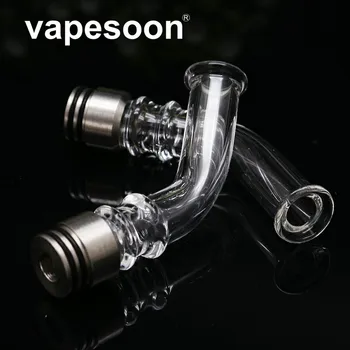 

810 Long Bent Glass Drip Tip Electronic Cigarette mouthpieces for Vape driptip for Vaporizer Atomizer DMS