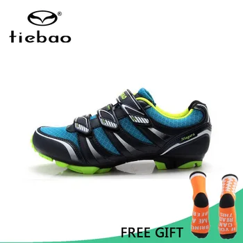 

Tiebao Professional MTB Cycling Shoes Outdoor Athletic Racing Bike Shoes AutoLock/SelfLock Bicycle Shoes SPD Cleated Bike Shoes