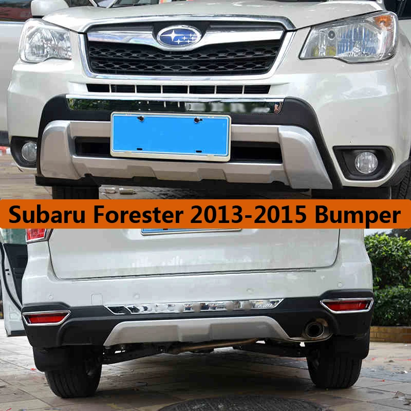 Бампер для Subaru Forester 2013 2018 передний + задний бампер защита губ противоскользящая
