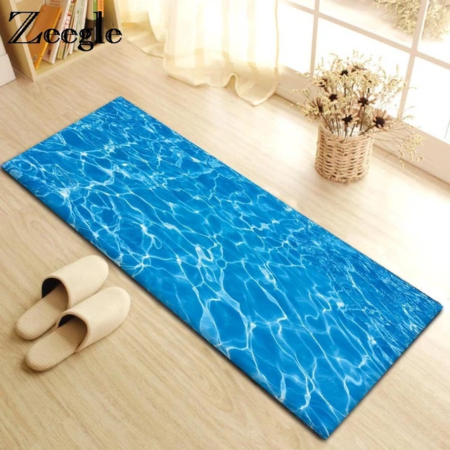 US $7.89 Zeegle Home Mats Flannel Kitchen Mats Bedroom Carpets Bedside Rugs Antislip Floor Mats Living Room