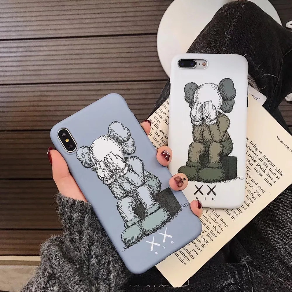 Brand ART Fashion Cartoon KAWS Sesame Street Soft Case for