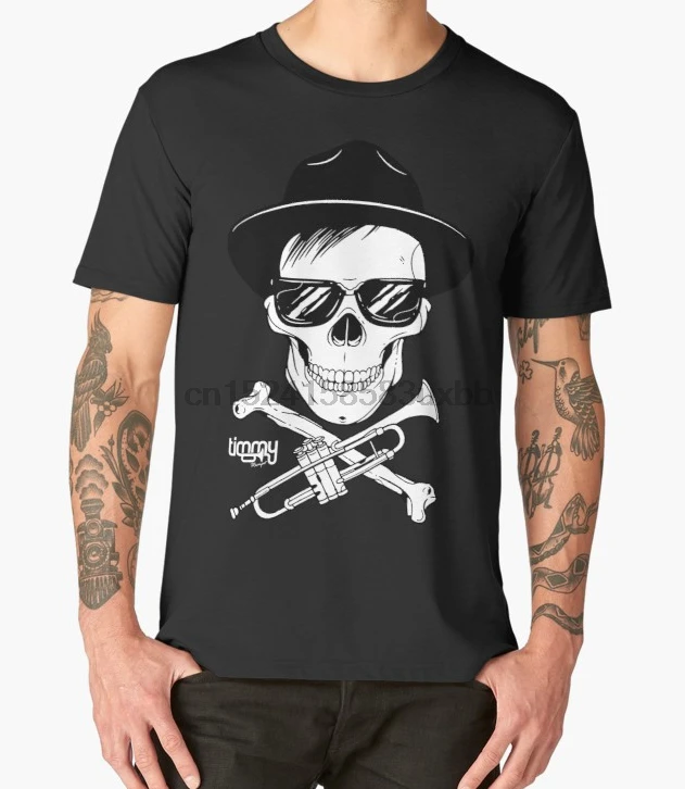 

Printed Men T Shirt Cotton O-Neck tshirts Timmy Trumpet Skull Short-Sleeve Women T-Shirt