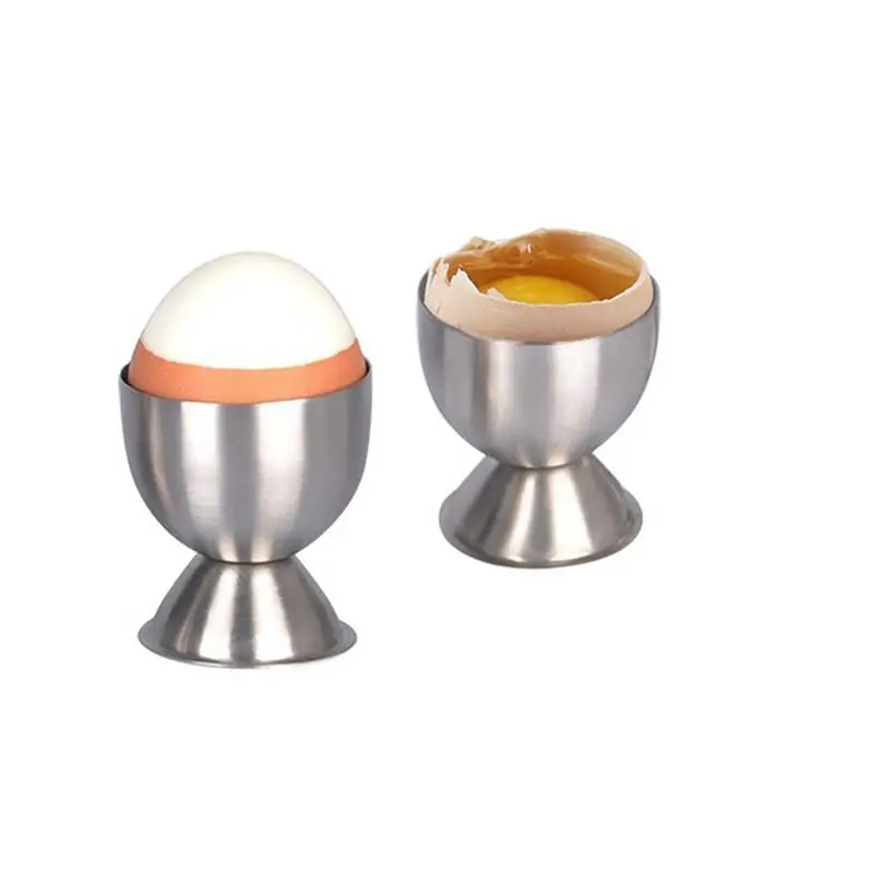 

Soft Boiled Egg Cups Egg Holder Tabletop Cup Kitchen Tool Handy Stainless Steel Kitchen Breakfast Hard Boiled Cooking Tool