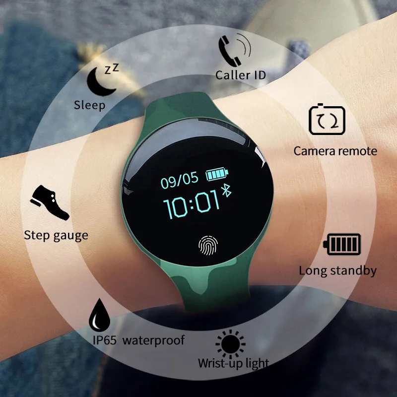 Смарт часы мужские/женские водонепроницаемые с Bluetooth и шагомером|Цифровые часы| |