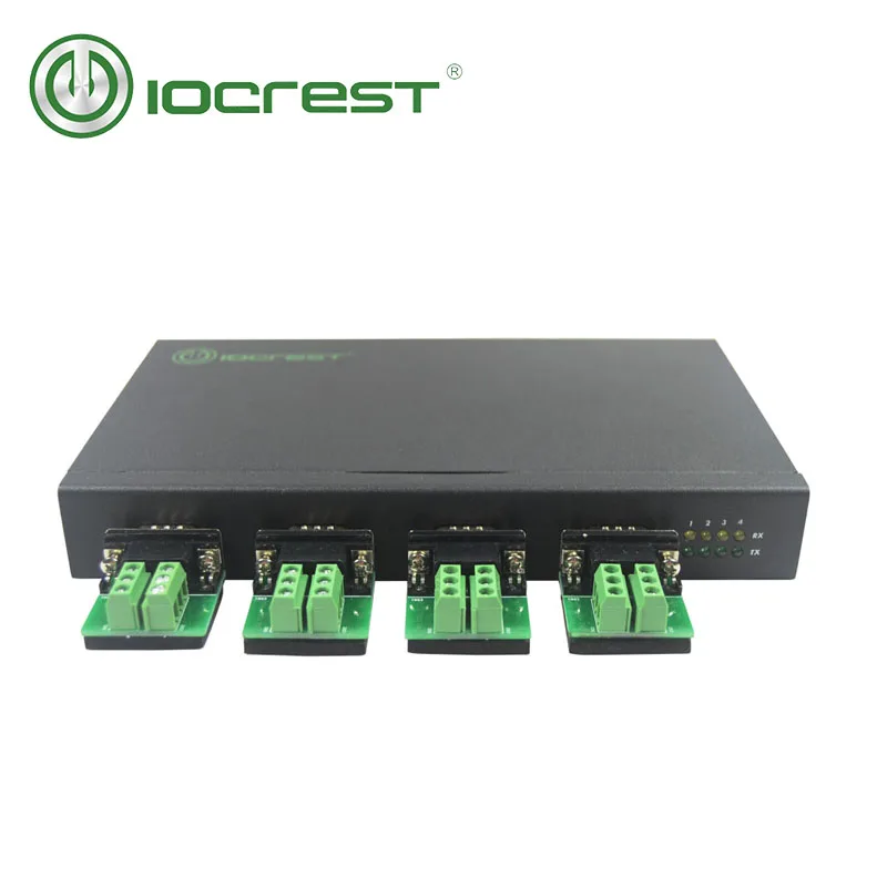  IOCREST USB 2.0 zu 4 ports serielle rs422 rs485 DB-9 konverter adapter Multiplier USB ZU RS485 Hub 