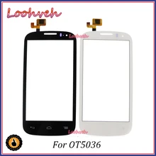 Высокое качество 4,5 ''для Alcatel One Touch POP C5 5036 OT5037 5036D 5037E OT5036 Сенсорный экран планшета черно-белый цвет