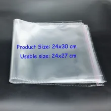 50 шт 24x30 см мала до велика самоклеющиеся Пластик упаковка прозрачный, из ориентированного полипропилена Пластик сумки китайское изготовление под заказ печати