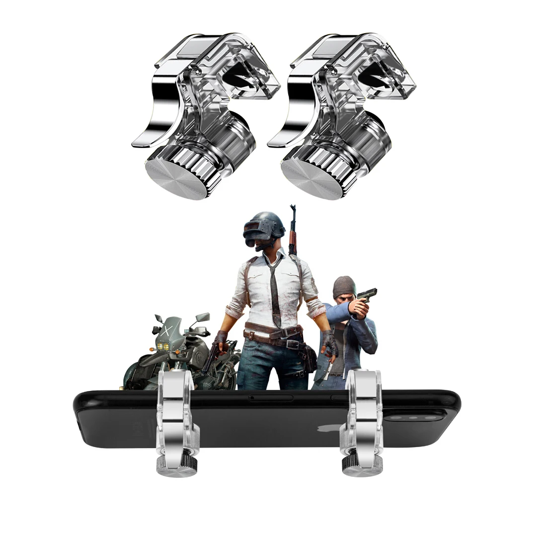 Goede Gamepad PUBG Mobiele Telefoon Controle Gamepad Shooter Controller Fire Knop L1R1 Game Shooter voor Iphone XIaomi Android Joystick