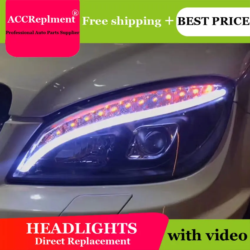 Автомобильный Стайлинг для BENZ W204 головной светильник s angel eyes 2007-2010 светодиодный
