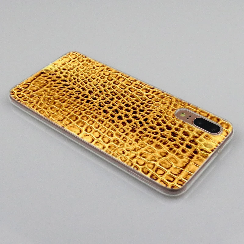 Силиконовый чехол с текстурой крокодиловой кожи для Huawei P30 P20 P10 P9 P8 Lite 2017 Pro Mini P Smart