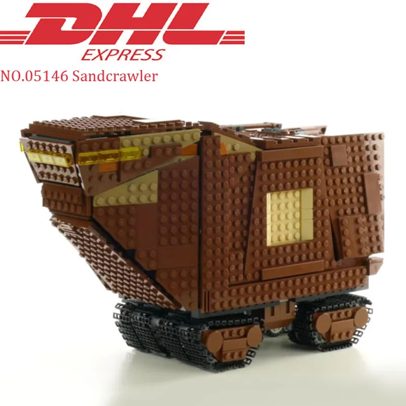 

Lepin 05146 1388Pcs Star Wars Sandcrawler Sets Model Building Kits Blocks Bricks Educational Kids Toys Compatible Legoing 75220