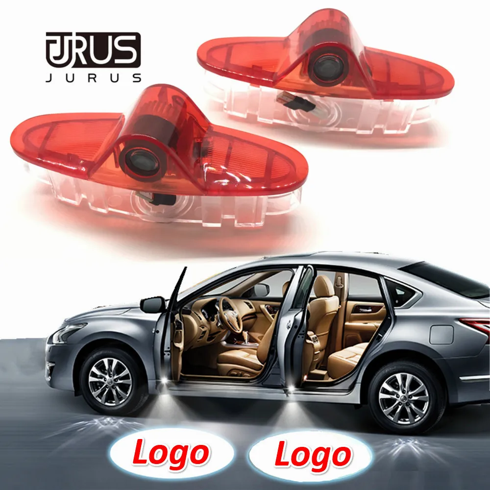 

JURUS 2Pcs For Renault Latitude Talisman Laguna Car Door Logo Light Wireless Projector Laser Lamp Ghost Shadow Welcome Lights