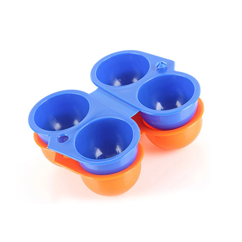 1 piezas nueva cocina conveniente huevo caja de almacenamiento contenedor senderismo acampar al aire libre Carrier para 2 huevo caja de plástico
