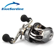 12+ 1 BB baitcasing катушка металлическая шпуля черная правая левая Рыболовная катушка для заброса приманки Наживка литья 6,3: 1