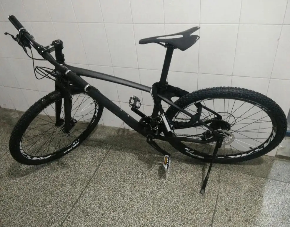 Cheap Kalosse  Bike carbon  24/27/30speed  Carbon  Mountain bicycle  27.5*17 inch  2017 new  bicicleta carbon MTB   M315   brakes 4