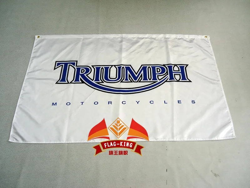 Триумф флаг для автомобиля шоу, можно обычай печати файла, 90X150 см размер, полиэстер, баннер с надписью «triumph»