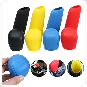 

Car rubber Handbrake Shift Gear Knob Cover for Jeep Liberty Trailhawk Commander Hurricane Gladiator Renegade Cherokee Wrangler