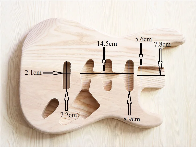 Хорошее качество ashwood ST электрогитара тела