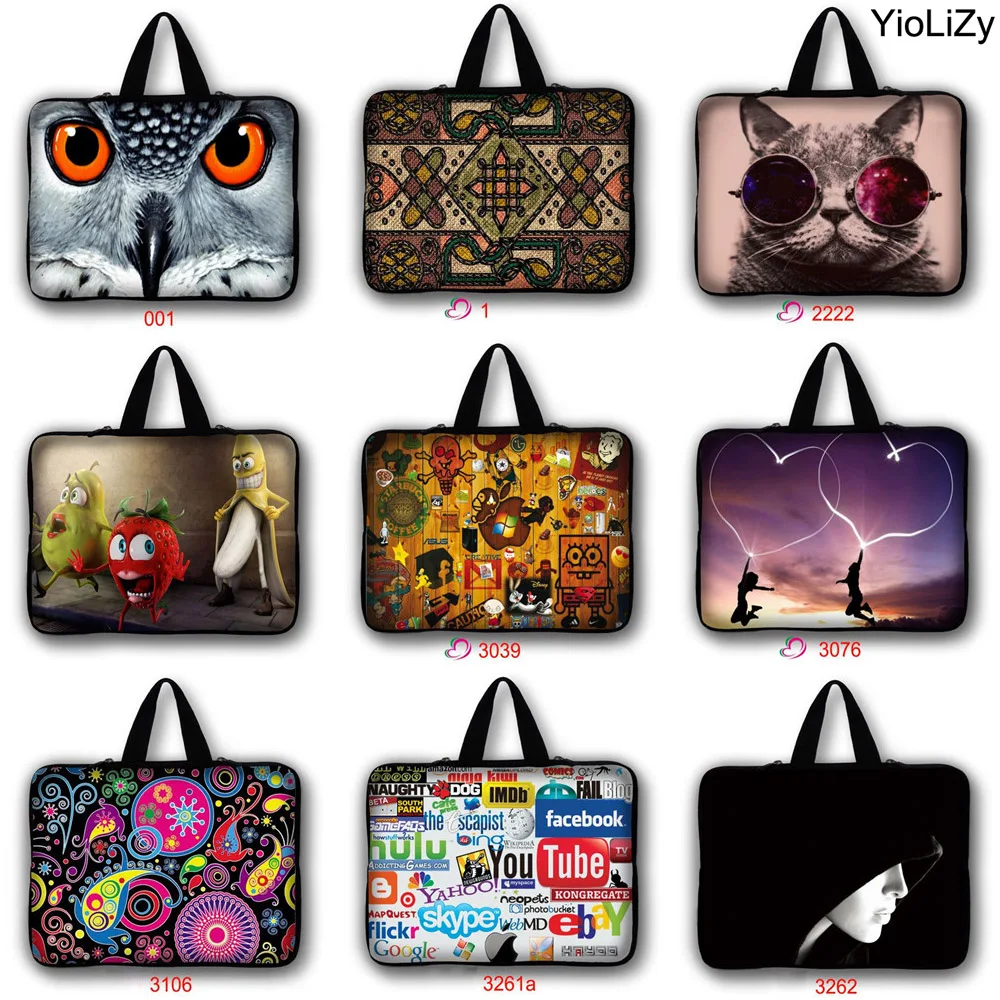 	WOW print Laptop Bag tablet Case 9.7 12 13.3 14.1 15.6 17.3 inch Notebook sleeve cover For macbook pro 13 retina LB-3261a
