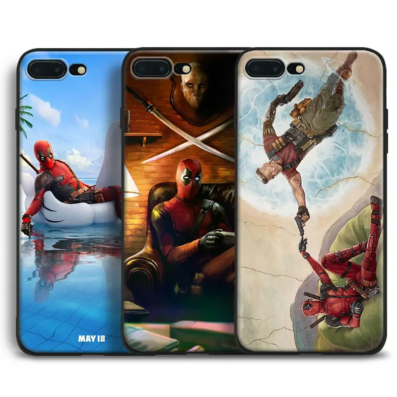 

Deadpool 2 Fashion Tpu Soft Silicone Phone Case Cover Shell For Apple iPhone 5 5S Se 6 6S 7 8 Plus X 10