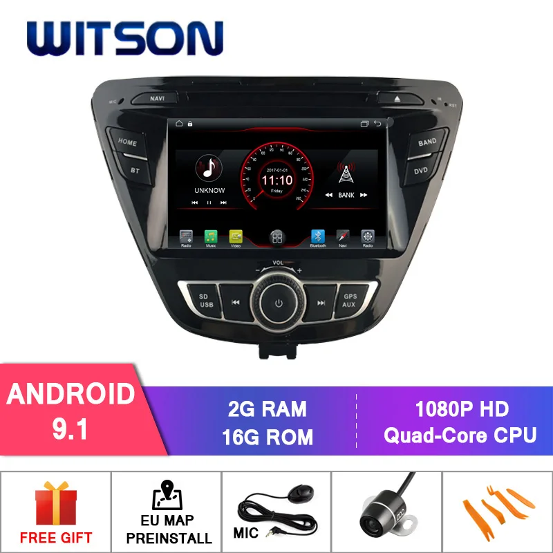 Clearance WITSON QUAD-CORE ANDROID 9.1 AUTO CAR RADIO DVD NAVIGATION FOR HYUNDAI ELANTRA 2014 BUILT-IN 16GB RAM 2GB ROM 1080P HD 0 Clearance WITSON QUAD-CORE ANDROID 9.1 AUTO CAR RADIO DVD NAVIGATION FOR HYUNDAI ELANTRA 2014 BUILT-IN 16GB RAM 2GB ROM 1080P HD 0