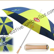 По морю, 190 т нейлоновая твердая ткань 14 мм металлический вал и ребра, ручной открытый рекламный зонт для гольфа, Ветрозащитный Стиль