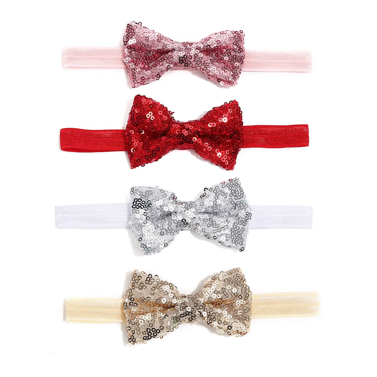 Newborn Infant Baby Girls Boys Summer Crib Shoes 3 Style Sequined Floral Flat With Heel Hook Princess Shoes+Headband 2PCS
