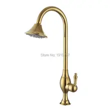 Высококачественный Твердый латунный современный 120 градусов Поворотный кухонный кран для раковины Золотой бар Perp смеситель в золоте или Хроме