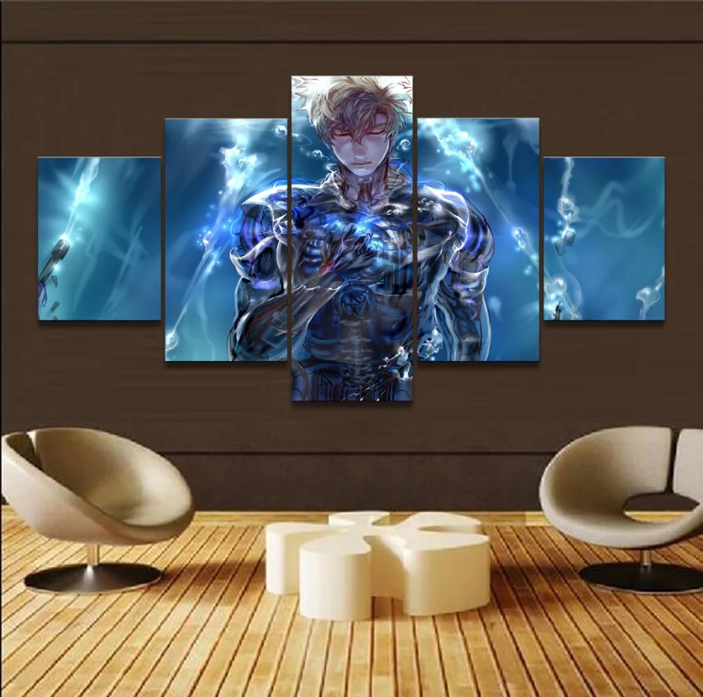 

Home Decor Prints Painting 5 Panel Japan Anime Character Pictures Wall Artwork Modular Canvas Poster Modern Bedside Background