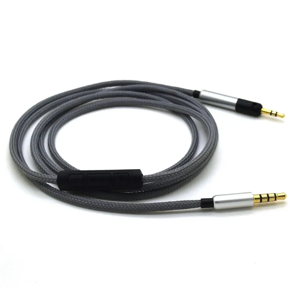 

Headphone cable extension with microphone 3.5mm Male to 2.5mm Male Replace Cable OFC Wire for Audio Technica ATH-M50x/M40x/M70x