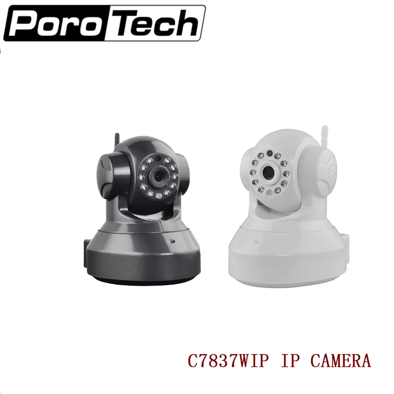 

C7837WIP H.264 IR-Cut Pan-Tilt 720P 1.0MP CMOS Sensor Wireless IP Camera support Motion Detection PC APP Phone APP black