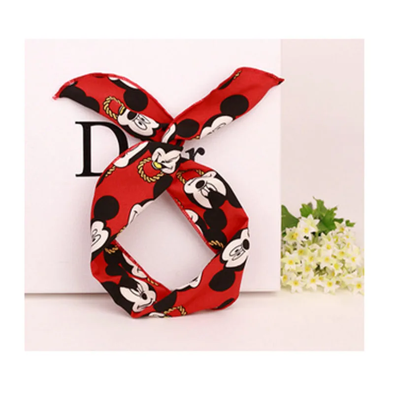 New Mickey Ears Headband Cartoon Minnie ears christmas Headband Bow Modeling Girl Hair Accessories Birthday Party Celebration