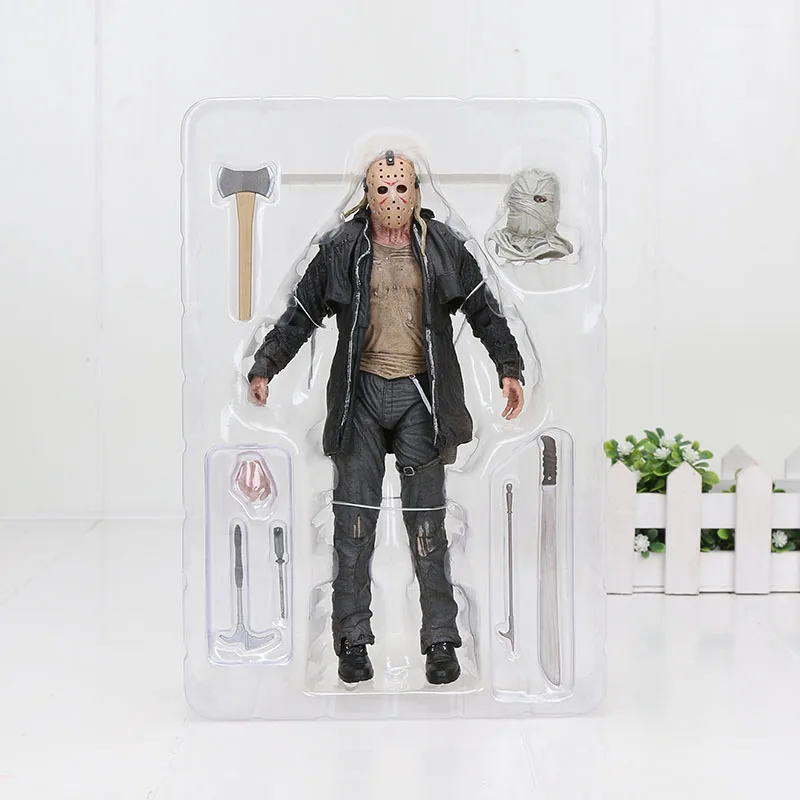 Игрушки NECA Friday 13th the Final Chapter Ultimate Part 4 Jason Voorhees ПВХ фигурка Gme 3D Фредди против Джейсона фигурка модель - Цвет: new mask no box