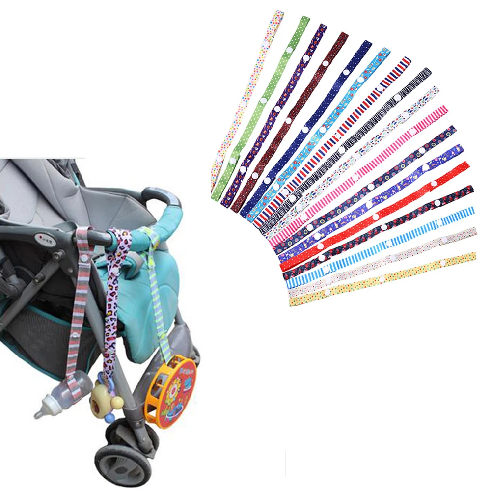 Baby Strollers expensive 1pc Baby Stroller Accessories Toys Teether Pacifier Bottle Anti-lost Chain Strap Holder Belt Colorful Pacifier Clip For Stroller baby stroller accessories on sale