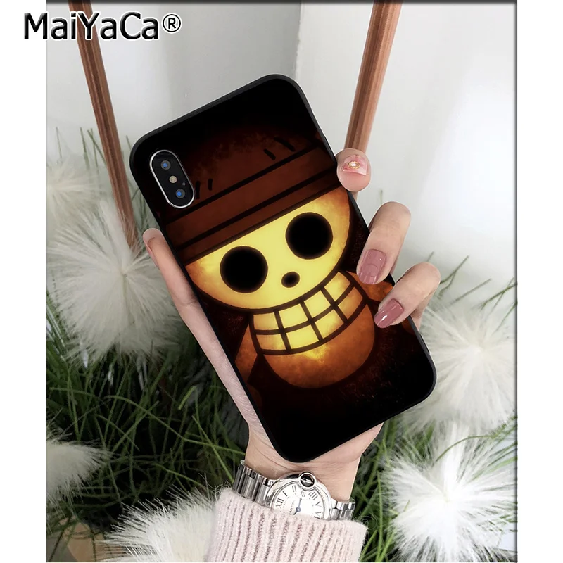 MaiYaCa one piece Monkey D Луффи Зоро ТПУ мягкий черный чехол для телефона iPhone X XS MAX 6 6S 7 7plus 8 8Plus 5 5S XR - Цвет: A14