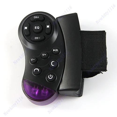 Free delivery Bluetooth Car Kit MP3 Player FM Transmitter Steering Wheel USB SD MMC Card