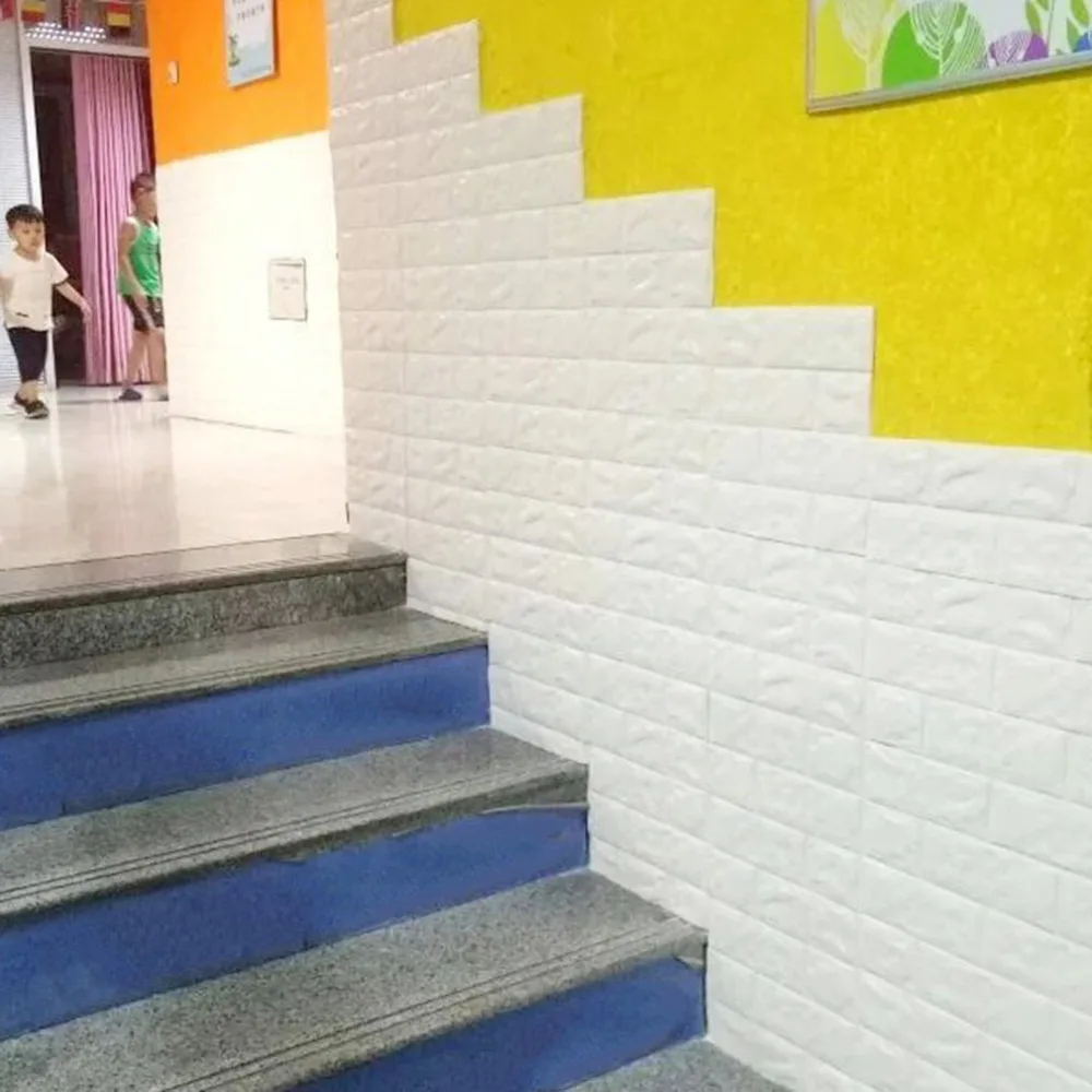 Self Adhesive 3D Brick Wall Stickers Waterproof EVA Foam ...