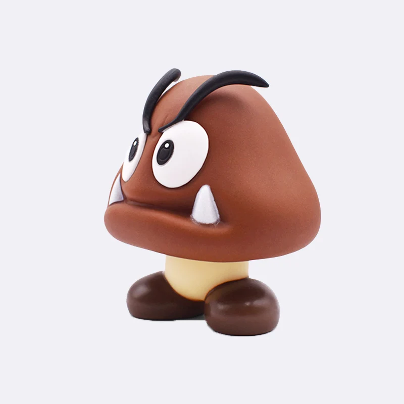 13 см Super Mario Bros Bowser Luigi Koopa Йоши Марио уарио производитель Odyssey Donkey Kong Toad ПВХ Фигурки Модели кукол игрушки - Цвет: goomba