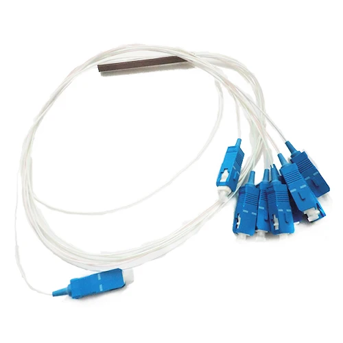 10 шт. FTTH 1X8 SC APC/UPC мини PLC волоконно-оптический сплиттер 0,9 мм 1 до 8 см одиночный режим для SC волоконно-оптический адаптер